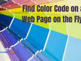 Find Color Code on a Web Page on the Fly
