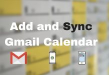 Add and Sync Gmail Calendar