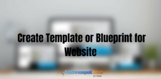 Create Template or Blueprint for Website