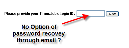 Times Job ID Forgot Password