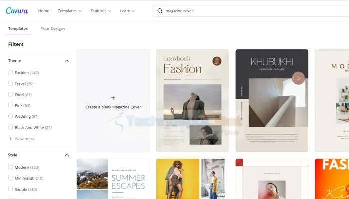  Creador de portadas de revistas Canva