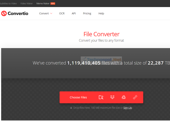 Convertio PDF converter tool