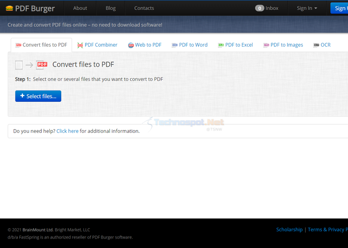 Docs.zone PDF converter tool