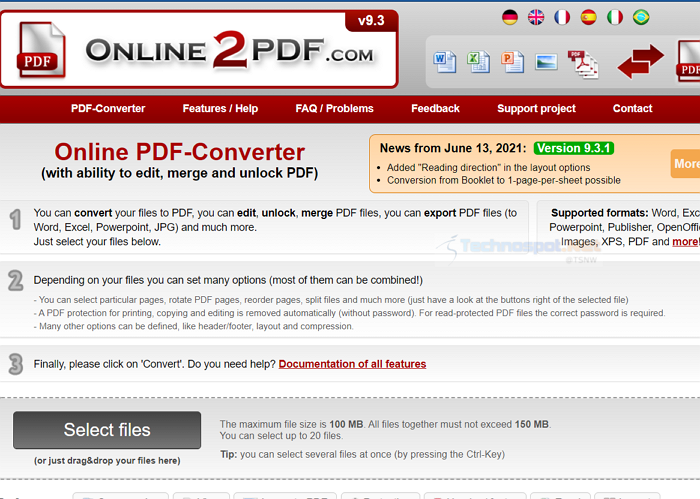 Online PDF converter PDF converter Tool