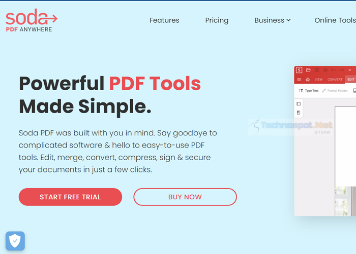 SodaPDF PDF converter tool