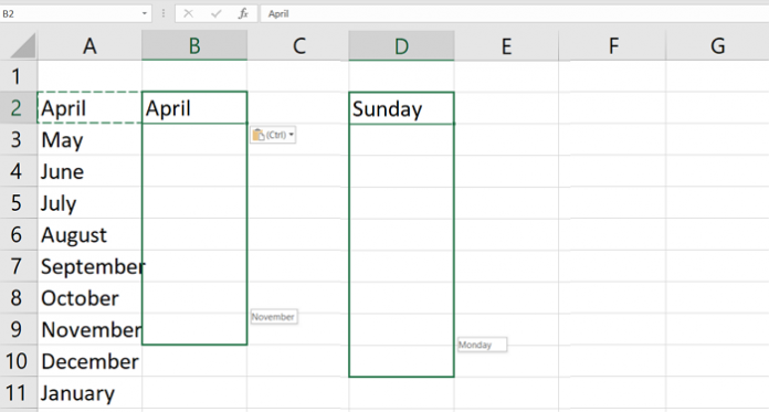 how-to-auto-generate-months-in-microsoft-office-excel