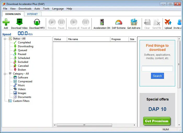 How to use Download Accelerator Plus