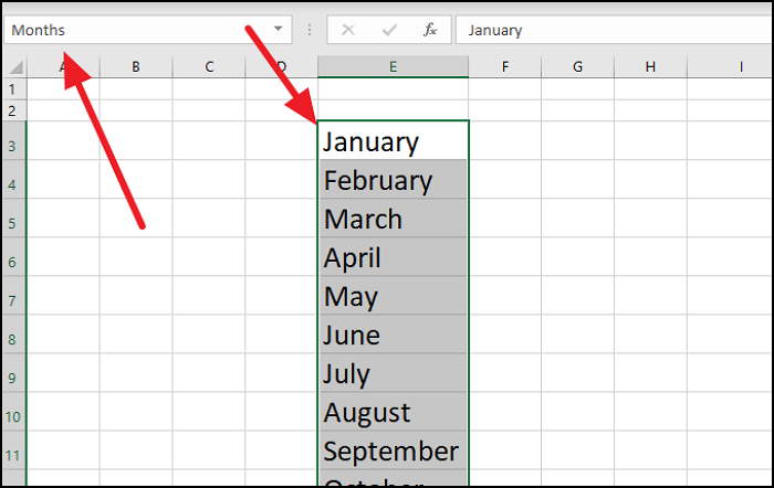 Quickly Navigate To Parts Of Excel Sheet With Named Ranges