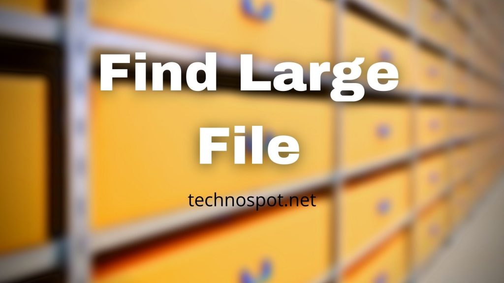 Find Large File Windows