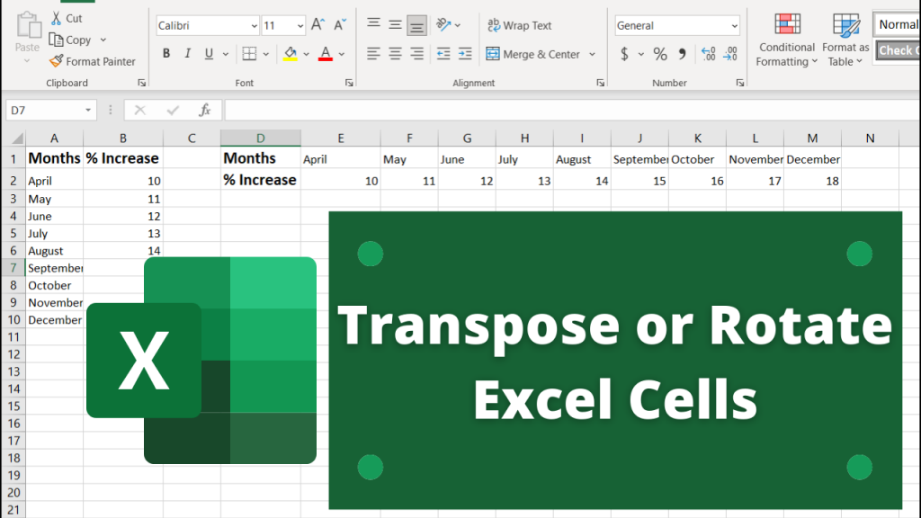 How to Transpose Excel Cells (Row to Column and Reverse) Quickly