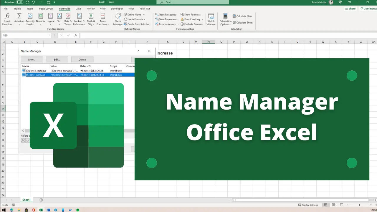 Manage Named Ranges Better With Name Manager In Excel