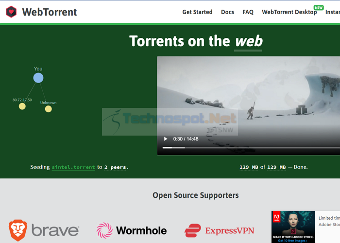 webtorrent online