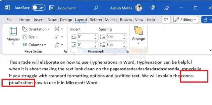 How to Use Hyphenations in Word (Microsoft Office)