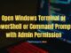 Open Windows Terminal or PowerShell or Command Prompt with Admin Permission