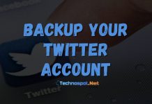 Backup Your Twitter Account