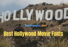 Best Hollywood Movie Fonts