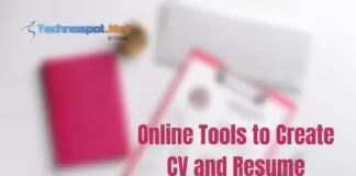 Online Tools to Create CV and Resume