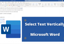 How to Select Text Vertically in a Paragraph in Microsoft Office Word