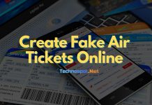Create-Fake Air Tickets Online