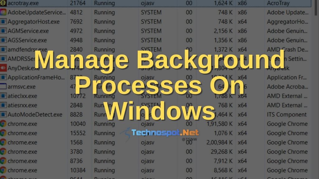 How To Know More About Processes Running in Windows?