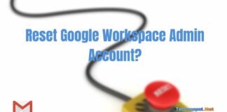 Reset Google Workspace Admin Account