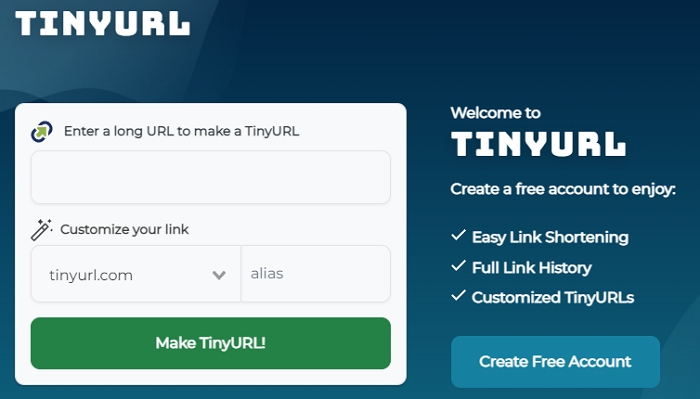 TinyURL URL Shortener