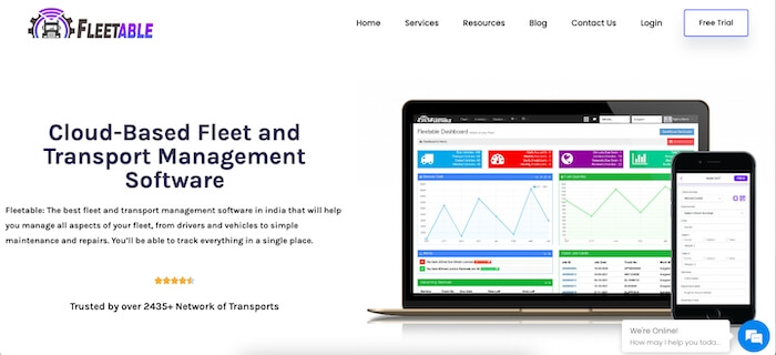 Fleetable Cloud-based fleet management software