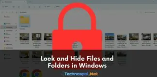 Lock and Hide Files and Folders in Windows