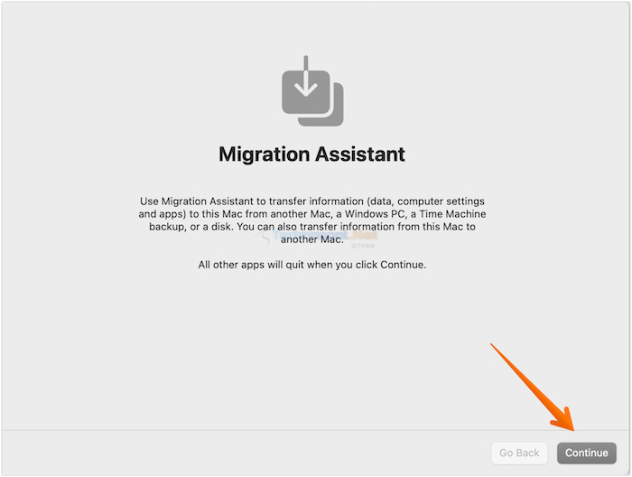 Click to Continue with Migrant Assistant