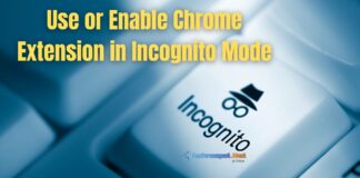 Use or Enable Chrome Extension in Incognito Mode