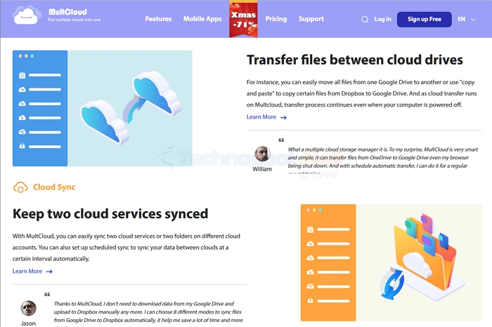 MultCloud Transfer Files Between Cloud Drives