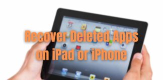 Recover Deleted Apps on iPad or iPhone