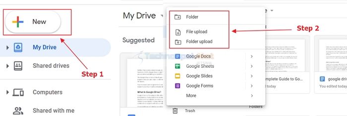 Upload Files To Google Drive