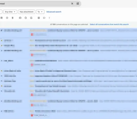 Mark All Unread Emails as Read in Gmail