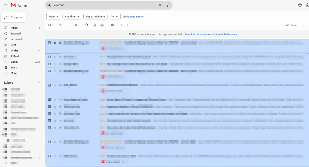 How To Mark All Unread Emails In Gmail As Read