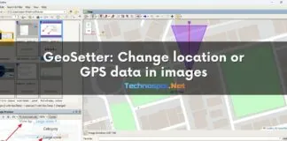 GeoSetter Change location or GPS data in images