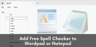 Add Free Spell Checker to Wordpad or Notepad