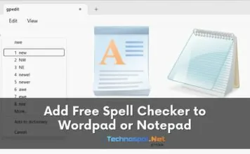 Add Free Spell Checker to Wordpad or Notepad