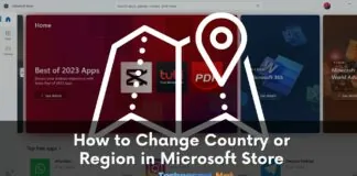 How to Change Country or Region in Microsoft Store