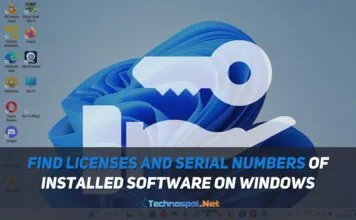 Find Licenses and Serial Numbers of Installed Software on Windows