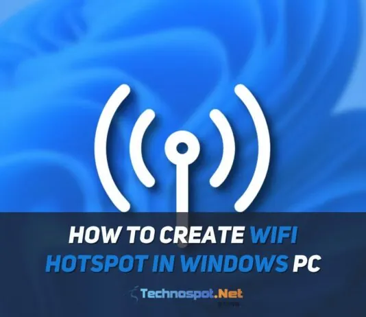 How to Create WiFi Hotspot in Windows PC