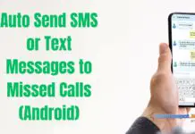 Auto Send SMS or Text Messages to Missed Calls (Android)