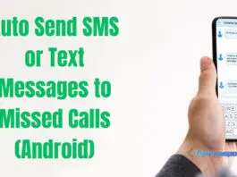 Auto Send SMS or Text Messages to Missed Calls (Android)