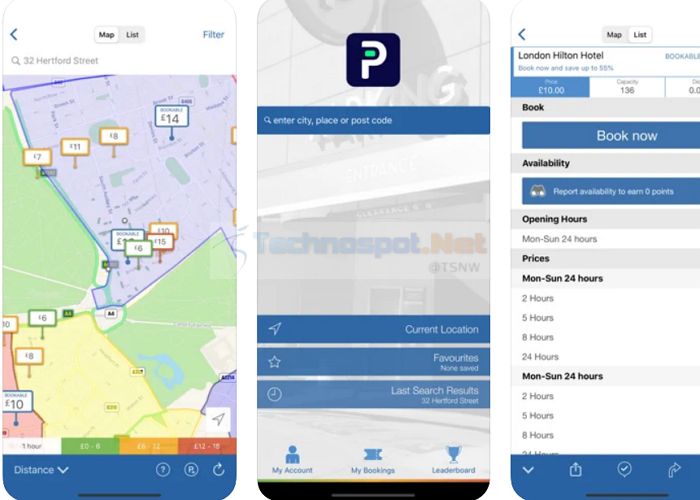 ParkoPedia Parking App