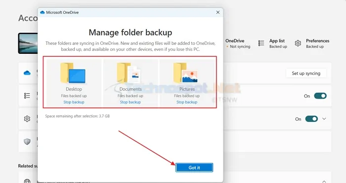 Manage Folder Backup In WIndows Backup