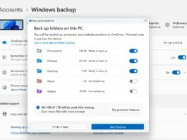 Select Follders to Backup Folder in Windows