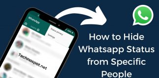 How to Hide Whatsapp Status from Specific People