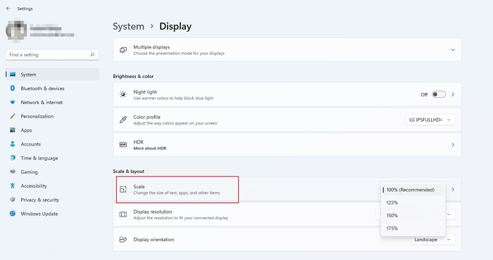 Windows Scale Layout System