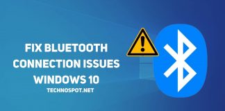 FIX BLUETOOTH CONNECTION ISSUES WINDOWS 10