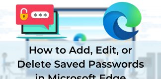 How to Add Edit Delete Saved Passwords in Microsoft Edge